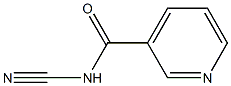 3-Pyridinecarboxamide,N-cyano-(9CI) 结构式