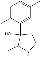 3-Pyrrolidinol,3-(2,5-dimethylphenyl)-2-methyl-(9CI) 结构式