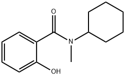 N-cyclohexyl-2-hydroxy-N-methylbenzamide 结构式