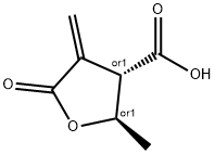 3-Furancarboxylicacid,tetrahydro-2-methyl-4-methylene-5-oxo-,(2R,3S)-rel-(9CI) 结构式