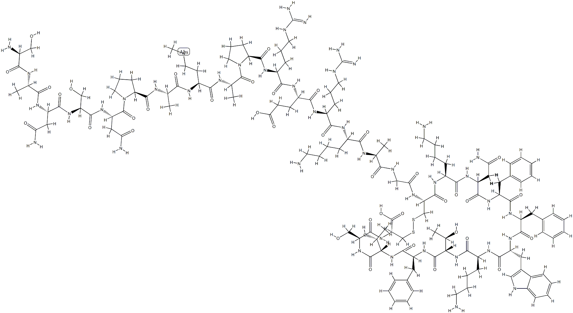 somatostatin 28, Trp(22)- 结构式