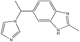 1H-Benzimidazole,5-[1-(1H-imidazol-1-yl)ethyl]-2-methyl-(9CI) 结构式