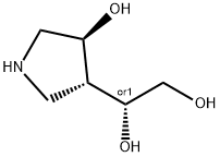 1,2-Ethanediol,1-[(3R,4S)-4-hydroxy-3-pyrrolidinyl]-,(1R)-rel-(9CI) 结构式