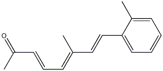 3,5,7-Octatrien-2-one,6-methyl-8-o-tolyl-(5CI) 结构式