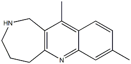 1H-Azepino[4,3-b]quinoline,2,3,4,5-tetrahydro-8,11-dimethyl-(9CI) 结构式