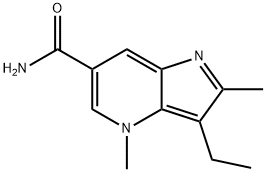 4H-Pyrrolo[3,2-b]pyridine-6-carboxamide,3-ethyl-2,4-dimethyl-(9CI) 结构式