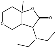 4H-Furo[3,2-c]pyran-2(3H)-one,3-(diethylamino)tetrahydro-7a-methyl-(9CI) 结构式