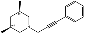 Piperidine, 3,5-dimethyl-1-(3-phenyl-2-propynyl)-, (3R,5S)-rel- (9CI) 结构式