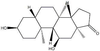 3α,11α-Dihydroxy-5α-androstan-17-one 结构式