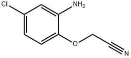 (2-amino-4-chlorophenoxy)acetonitrile 结构式