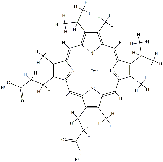 2,4-diisopropyldeuteroheme 结构式