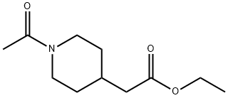 Ethyl 1-acetyl-4-piperidineacetate 结构式
