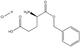 D-谷氨酸-Α-苄酯盐酸盐 结构式