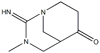 1,3-Diazabicyclo[3.3.1]nonan-6-one,2-imino-3-methyl-(9CI) 结构式