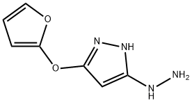 1H-Pyrazole,3-(2-furanyloxy)-5-hydrazino-(9CI) 结构式