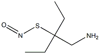 Thionitrous  acid  (HNOS),  S-[1-(aminomethyl)-1-ethylpropyl]  ester  (9CI) 结构式
