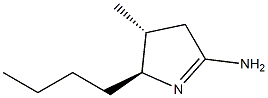 2H-Pyrrol-5-amine,2-butyl-3,4-dihydro-3-methyl-,(2R,3S)-rel-(9CI) 结构式