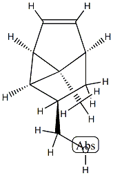 Cyclopropa[cd]pentalene-2-methanol, 1,2,2a,2b,4a,4b-hexahydro-4b-methyl-, 结构式