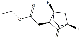 Bicyclo[2.2.1]heptane-2-acetic acid, 5-methylene-, ethyl ester, (1R,2S,4R)-rel- (9CI) 结构式