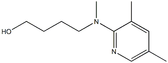 1-Butanol,4-[[(3,5-dimethyl-2-pyridinyl)methyl]amino]-(9CI) 结构式