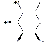 alpha-L-Galactopyranose,3-amino-2,3,6-trideoxy-2-fluoro-(9CI) 结构式