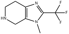 3H-Imidazo[4,5-c]pyridine,4,5,6,7-tetrahydro-3-methyl-2-(trifluoromethyl)-(9CI) 结构式