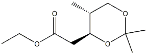 D-erythro-Pentitol, 2,4-dideoxy-4-methyl-3,5-O-(1-methylethylidene)-, acetate (9CI) 结构式