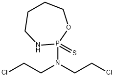 N,N-bis(2-chloroethyl)-2-sulfanylidene-1-oxa-3-aza-2$l^{5}-phosphacycl oheptan-2-amine 结构式