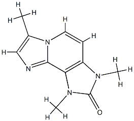 2H-Diimidazo[1,2-a:4,5-c]pyridin-2-one,1,3-dihydro-1,3,7-trimethyl-(9CI) 结构式