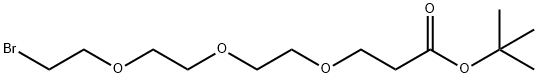 溴代-三聚乙二醇-丙酸叔丁酯 结构式