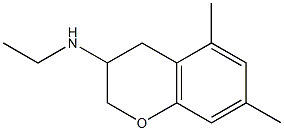 2H-1-Benzopyran-3-amine,N-ethyl-3,4-dihydro-5,7-dimethyl-(9CI) 结构式