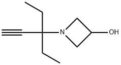 3-Azetidinol,1-(1,1-diethyl-2-propynyl)-(9CI) 结构式