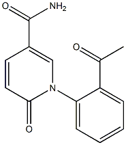 3-Pyridinecarboxamide,N-(2-acetylphenyl)-1,6-dihydro-6-oxo-(9CI) 结构式