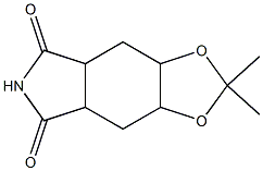 4H-1,3-Dioxolo[4,5-f]isoindole-5,7(3aH,6H)-dione,tetrahydro-2,2-dimethyl-(9CI) 结构式