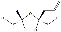 1,2,4-Trioxolane,3,5-bis(chloromethyl)-3-methyl-5-(2-propenyl)-,(3R,5S)-rel-(9CI) 结构式