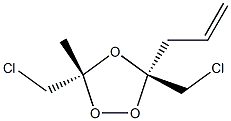 1,2,4-Trioxolane,3,5-bis(chloromethyl)-3-methyl-5-(2-propenyl)-,(3R,5R)-rel-(9CI) 结构式