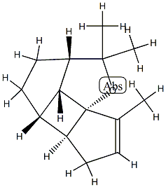 1-Oxacyclopenta[1,4]cyclobuta[1,2,3-cd]pentalene,2,2a,3,4,4a,4b,5,7b-octahydro-2,2,7-trimethyl-,(2aS,4aS,4bS,7aR,7bR)-(9CI) 结构式