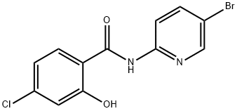 N-(5-BROMO-PYRIDIN-2-YL)-4-CHLORO-2-HYDROXY-BENZAMIDE 结构式