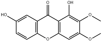 1,7-二羟基-2,3-二甲氧基呫吨酮 结构式