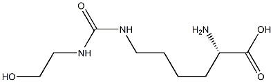 N(6)-(2-hydroxyethylcarbamoyl)-L-lysine 结构式