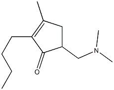 2-Cyclopenten-1-one,2-butyl-5-[(dimethylamino)methyl]-3-methyl-(9CI) 结构式