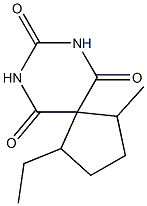 7,9-Diazaspiro[4.5]decane-6,8,10-trione,1-ethyl-4-methyl-(5CI) 结构式