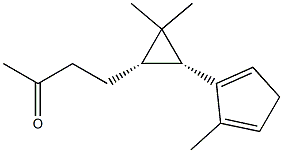 2-Butanone,4-[(1S,3R)-2,2-dimethyl-3-(5-methyl-1,4-cyclopentadien-1-yl)cyclopropyl]-(9CI) 结构式