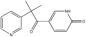 2-methyl-1-(3-(6-oxopyridyl))-2-(3-pyridyl)-1-propanone 结构式