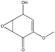 (1α,6α)-3-Methoxy-5α-hydroxy-7-oxabicyclo[4.1.0]hepta-3-ene-2-one 结构式