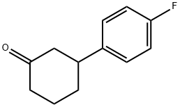 3-(4-Fluorophenyl)cyclohexanone 结构式