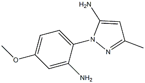 1H-Pyrazol-5-amine,1-(2-amino-4-methoxyphenyl)-3-methyl-(9CI) 结构式