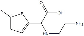 2-Thiopheneaceticacid,alpha-[(2-aminoethyl)amino]-5-methyl-(9CI) 结构式