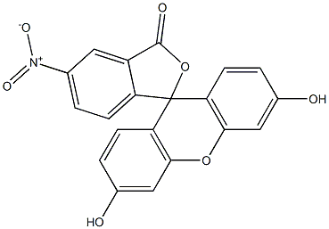 5(6)-硝基荧光素 结构式