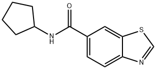 6-Benzothiazolecarboxamide,N-cyclopentyl-(9CI) 结构式